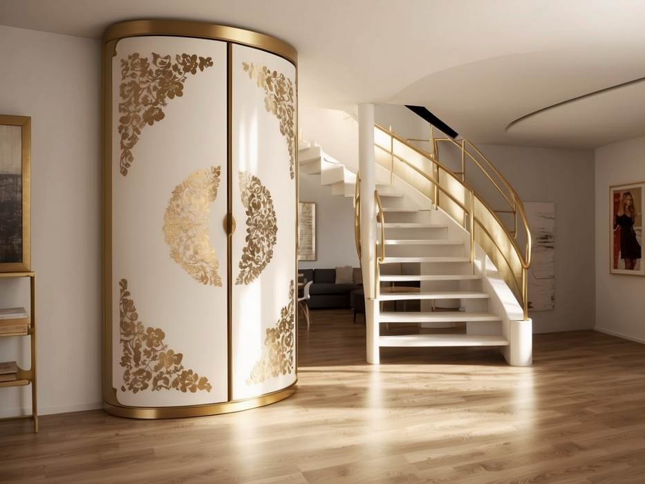 Радиусный шкаф купе «Биотриче»